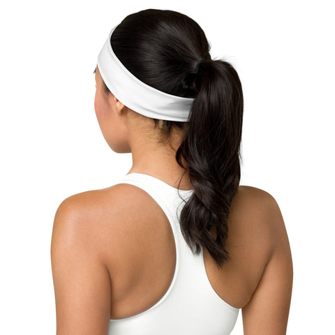 THINK F1RST 2025 WHITE UNISEX HEADBAND