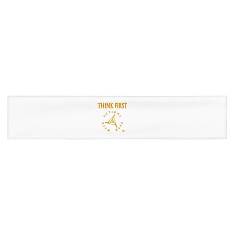 THINK F1RST 2025 WHITE UNISEX HEADBAND