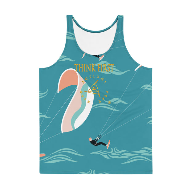 THINK F1RST UNISEX SEA PREMIUM TANK TOP