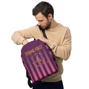 THINK F1RST 2024 STRIPES MINIMALIST BACKPACK