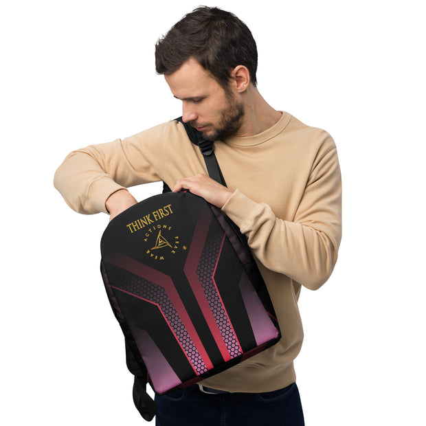 THINK F1RST 2024 GEOMETRIC MINIMALIST BACKPACK