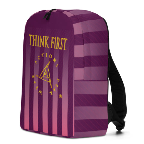 THINK F1RST 2025 STRIPES MINIMALIST BACKPACK