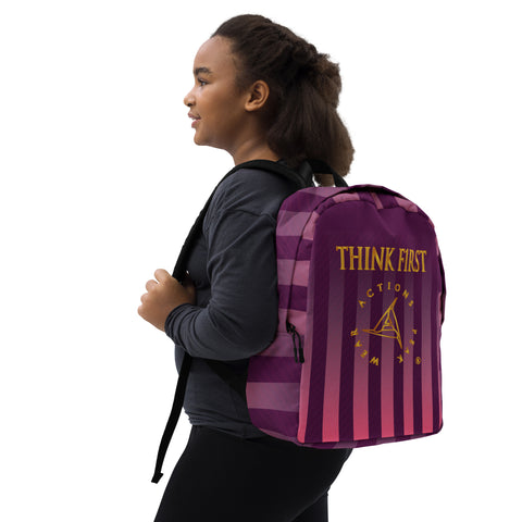 THINK F1RST 2025 STRIPES MINIMALIST BACKPACK