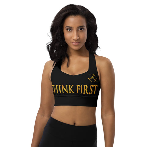 THINK F1RST BLACK SPORTS BRA