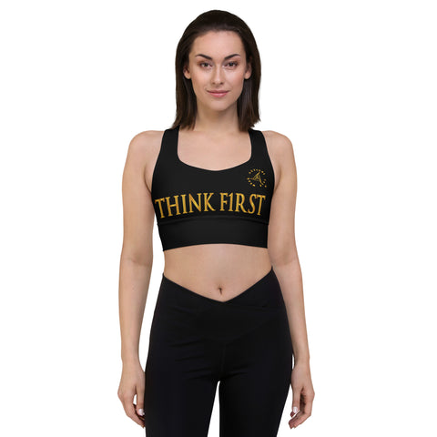 THINK F1RST BLACK SPORTS BRA