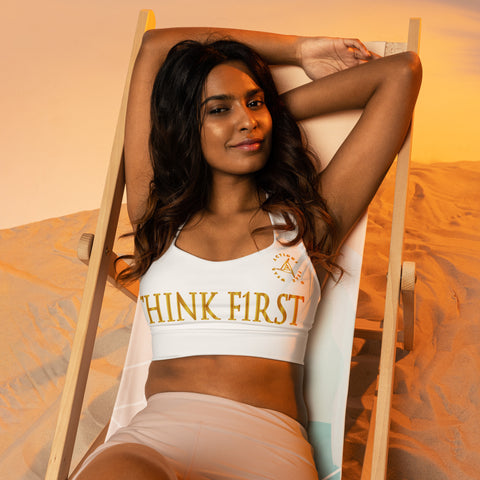 THINK F1RST WHITE SPORTS BRA