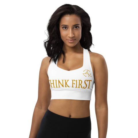 THINK F1RST WHITE SPORTS BRA