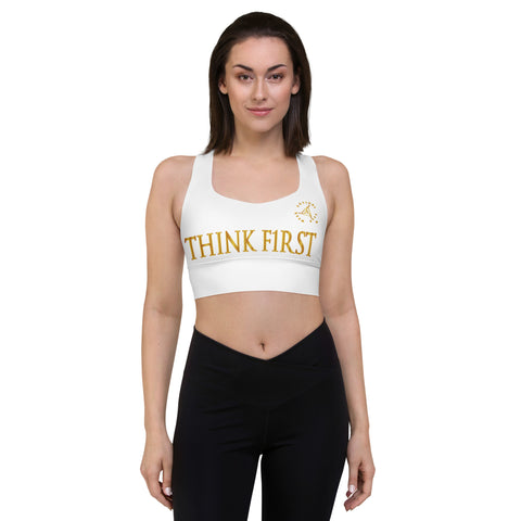 THINK F1RST WHITE SPORTS BRA