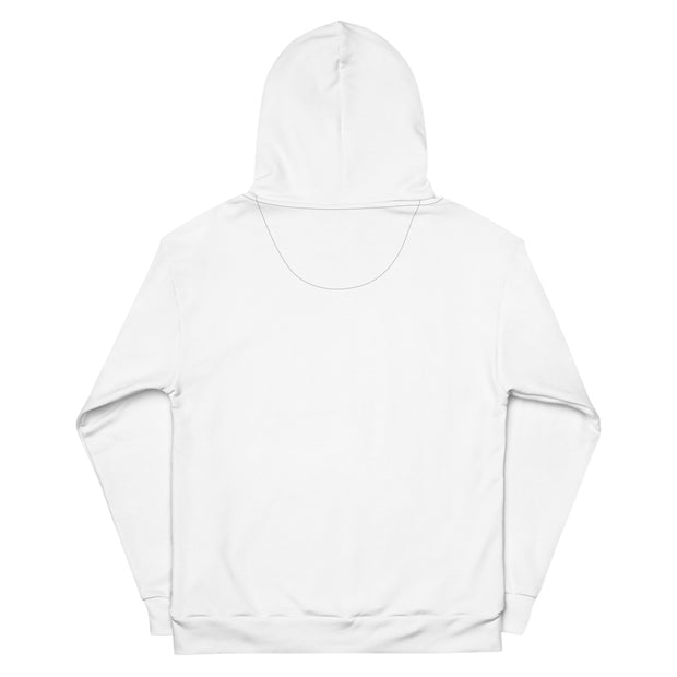 THINK F1RST UNISEX WHITE HOODIE