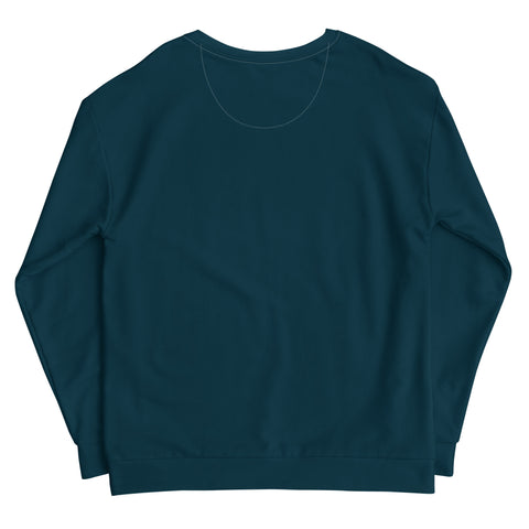 THINK F1RST UNISEX BLUE WHALE SWEATSHIRT