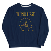 THINK F1RST UNISEX NAVY SWEATSHIRT