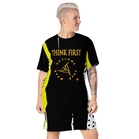 THINK F1RST 2025 PAINT SWATCHES WITH SPOTS TEE DRESS