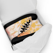 THINK F1RST 2024 ORANGE TIE DYE UNISEX HIGH TOP CANVAS SHOES