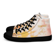 THINK F1RST 2024 ORANGE TIE DYE UNISEX HIGH TOP CANVAS SHOES