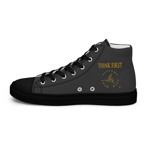 THINK F1RST 2024 ECLIPSE UNISEX HIGH TOP CANVAS SHOES