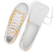 THINK F1RST 2024 ORANGE TIE DYE UNISEX HIGH TOP CANVAS SHOES