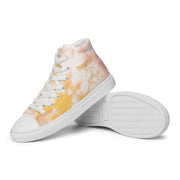 THINK F1RST 2024 ORANGE TIE DYE UNISEX HIGH TOP CANVAS SHOES