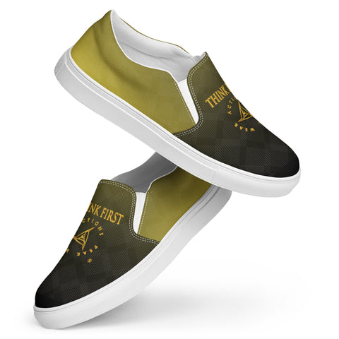 THINK F1RST 2025 GRADIENT UNISEX SLIP-ON CANVAS SHOES