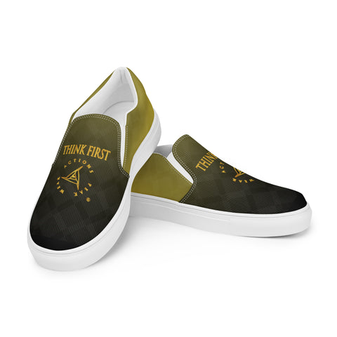 THINK F1RST 2025 GRADIENT UNISEX SLIP-ON CANVAS SHOES